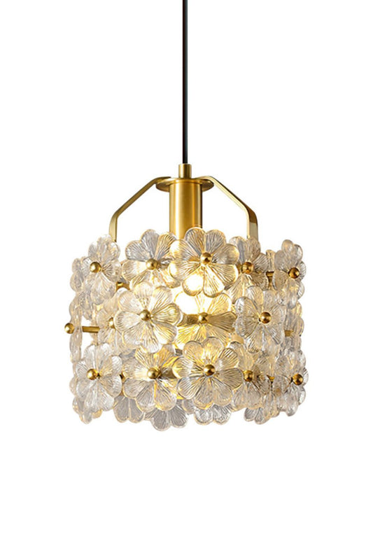 Petit Floral Glass Pendant Lamp - vexalamps