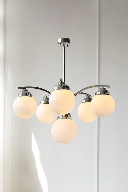 Pink Globe Modern Chandelier - view 3 | vexalamps