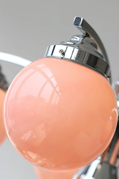 Pink Globe Modern Chandelier - view 16 | vexalamps