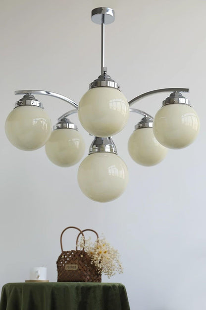 Pink Globe Modern Chandelier - view 8 | vexalamps