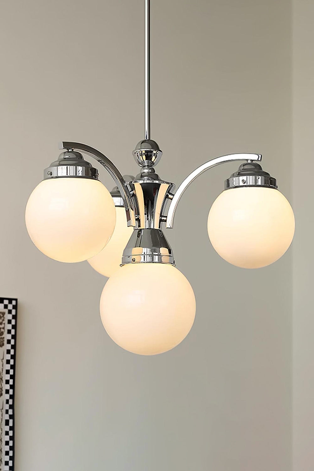 Pink Globe Modern Chandelier - view 15 | vexalamps