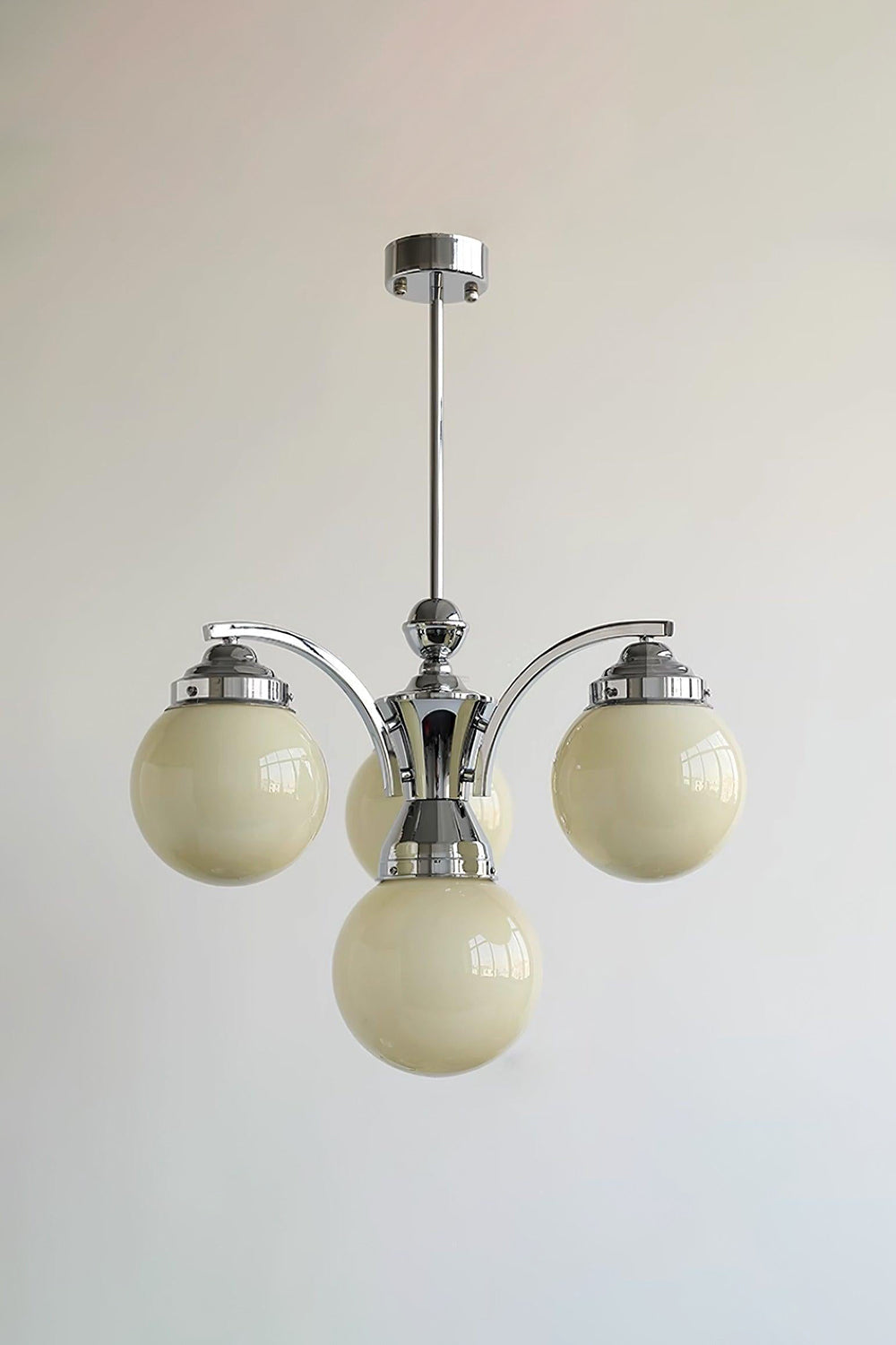 Pink Globe Modern Chandelier - view 9 | vexalamps