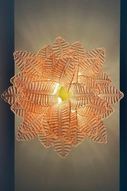 Pink Art Felci Glass Ceiling Light - view 9 | vexalamps