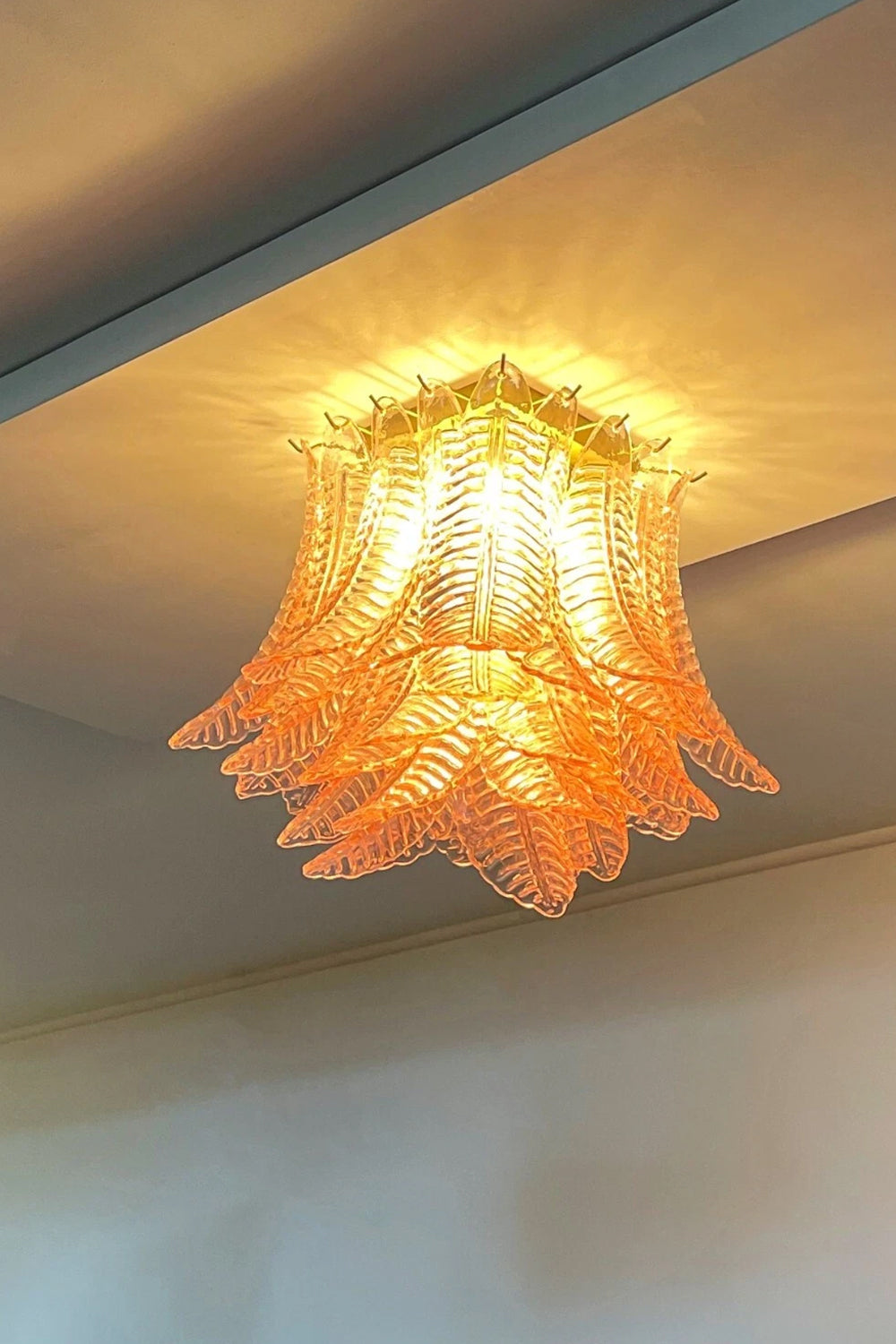 Pink Art Felci Glass Ceiling Light - view 8 | vexalamps