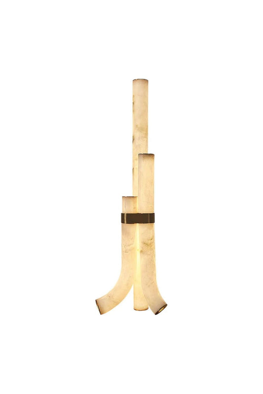 Piped Alabaster Floor Lamp | vexalamps
