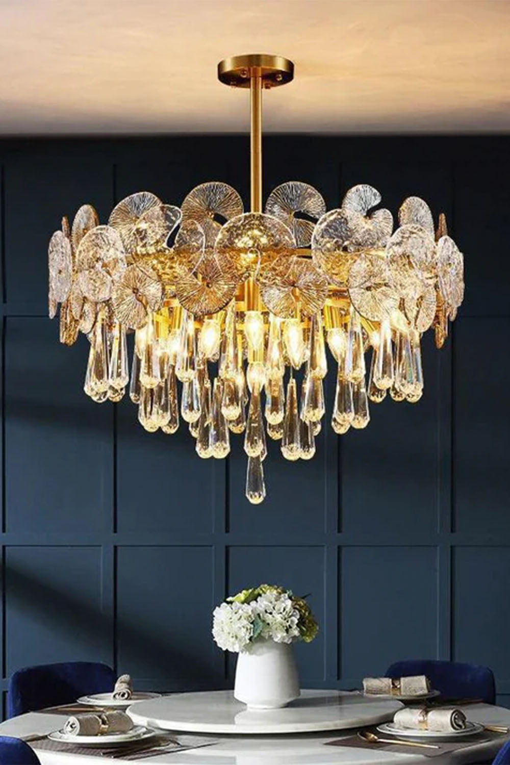 Postmodern Light Luxury Crystal Chandelier - view 4 | vexalamps