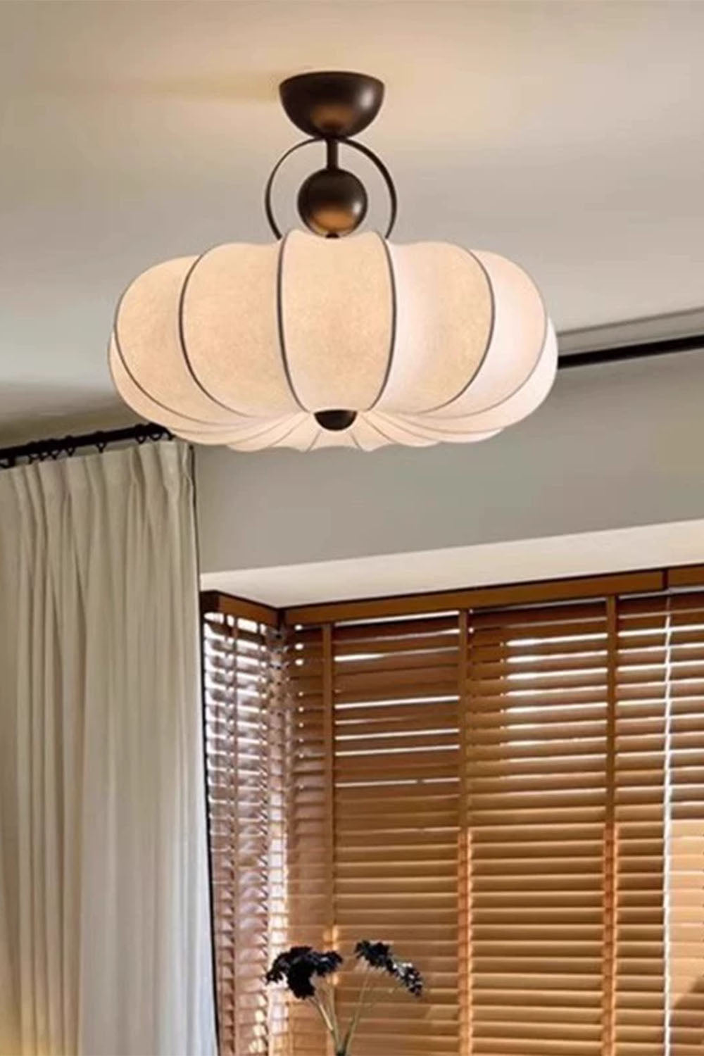 Pumpkin Silk Ceiling Lamp - view 6 | vexalamps