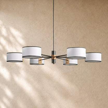Daphna Fabric Round Chandelier