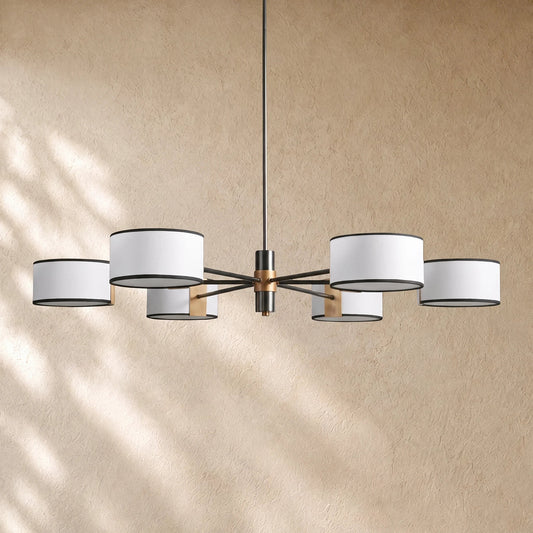 Daphna Fabric Round Chandelier