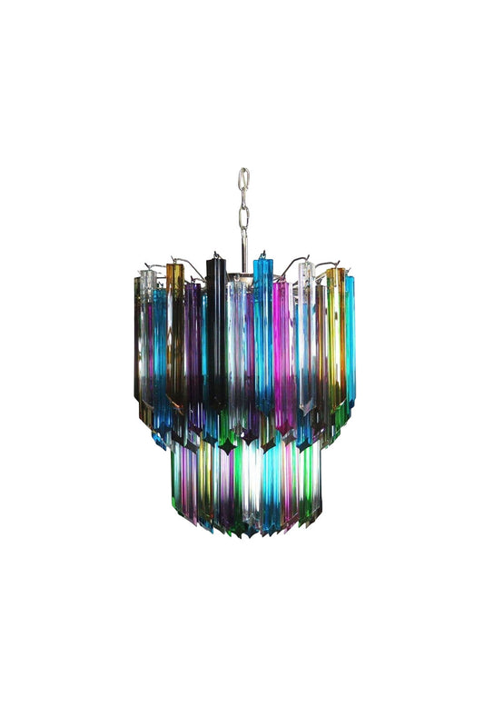 Quadridri Multicolor Prism Chandelier | vexalamps