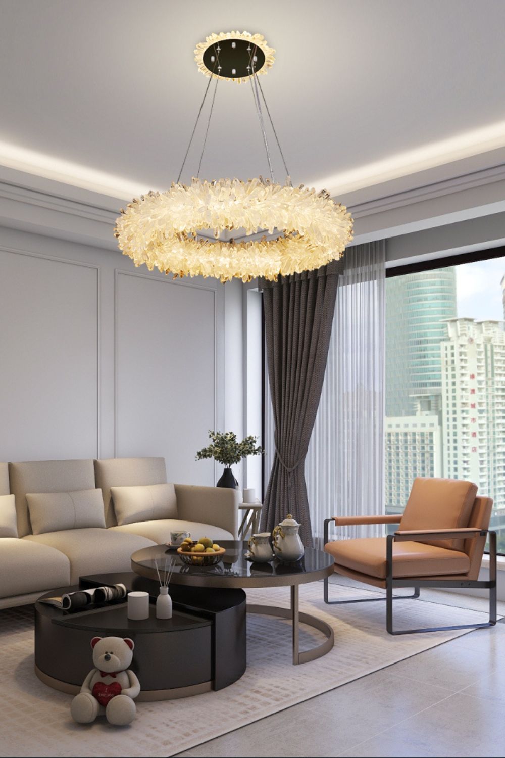 Quartz Crystal Chandelier - vexalamps