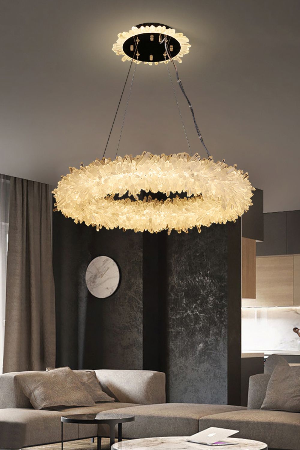 Quartz Crystal Chandelier - vexalamps
