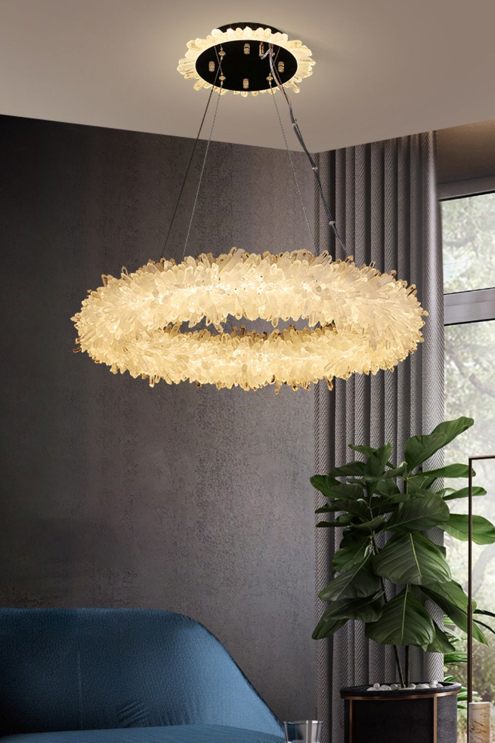 Quartz Crystal Chandelier - vexalamps
