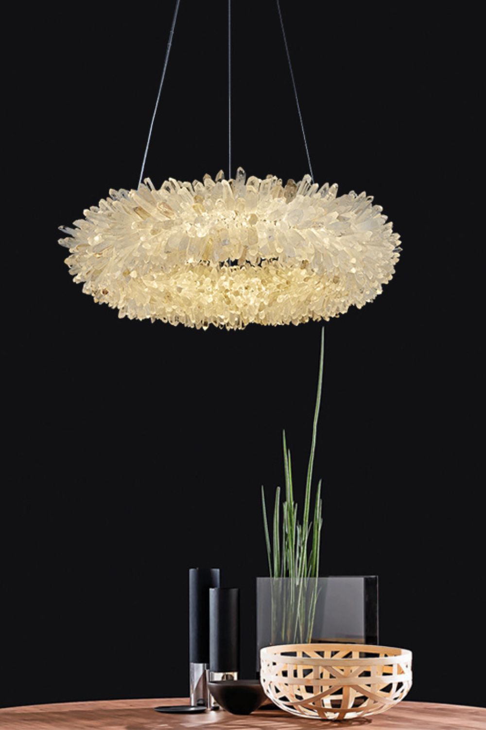 Quartz Crystal Chandelier - vexalamps