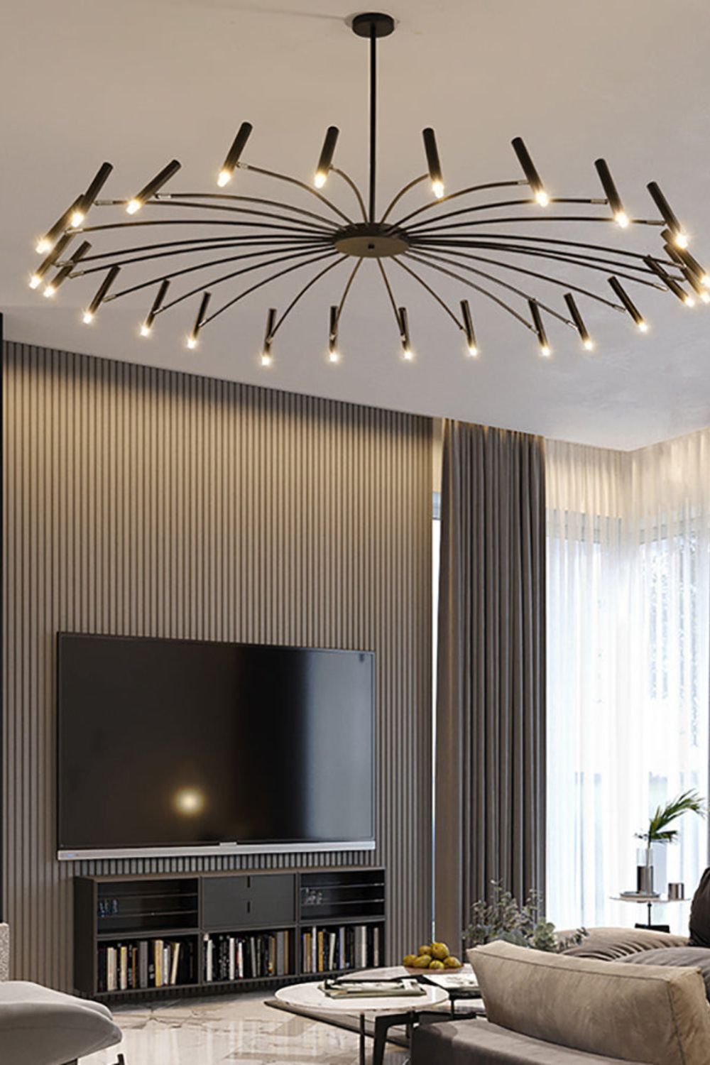 Radial Modern Chandelier - view 12 | vexalamps