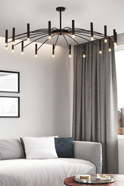 Radial Modern Chandelier - view 14 | vexalamps