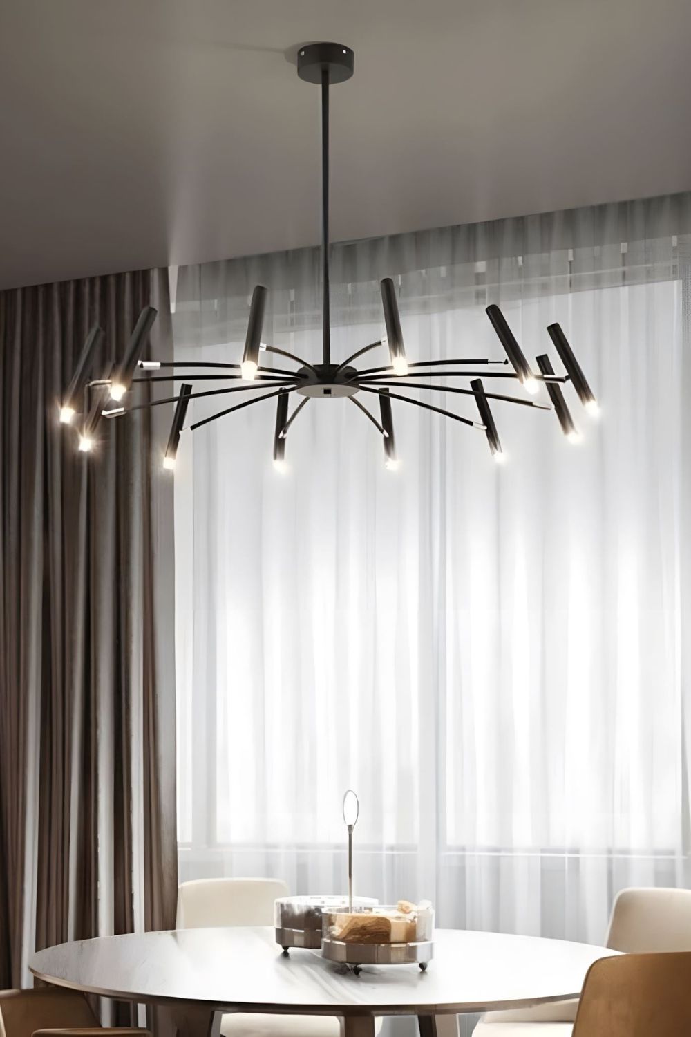 Radial Modern Chandelier - view 23 | vexalamps