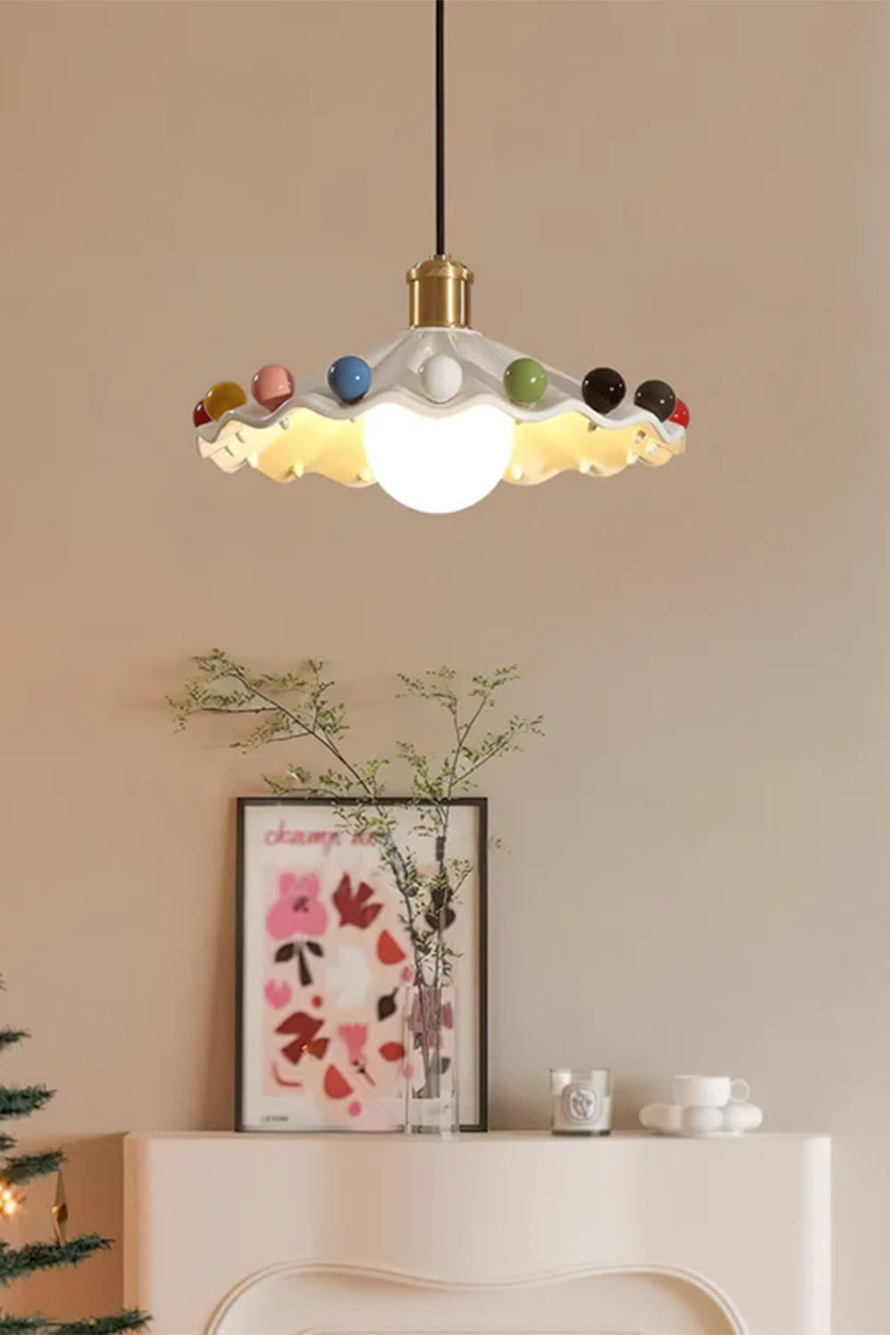 Dopamine Rainbow Wave Pendant Light - view 7 | vexalamps