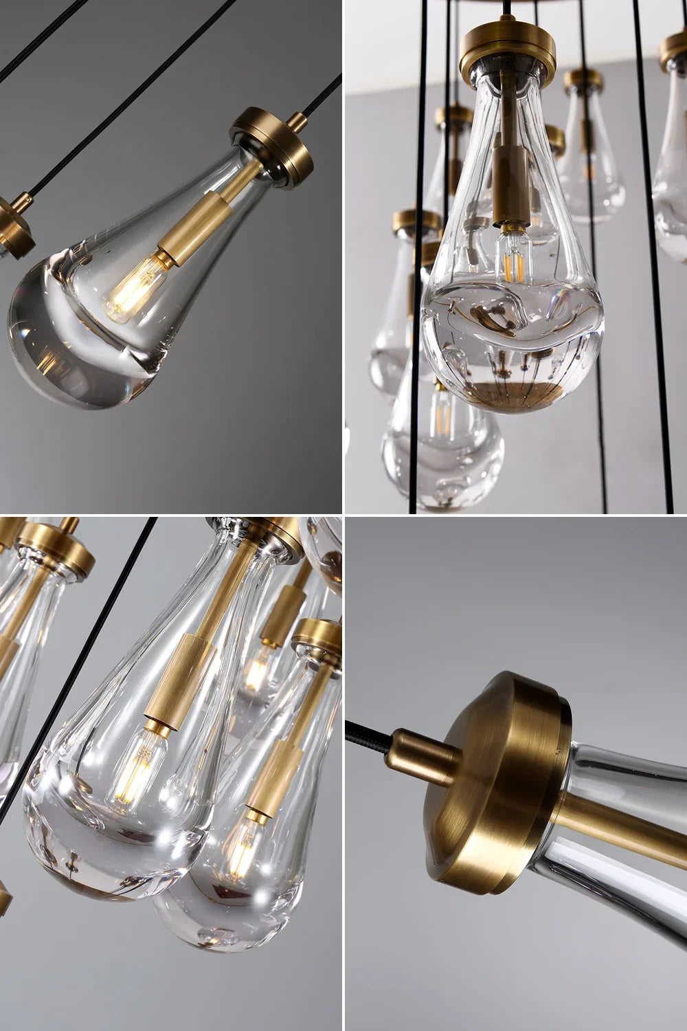 Raindrop Linear Chandelier - view 20 | vexalamps