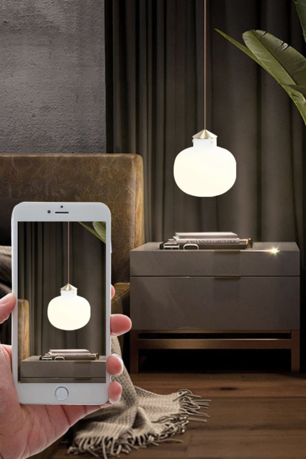 Raito Glass Globe Pendant Light - view 7 | vexalamps
