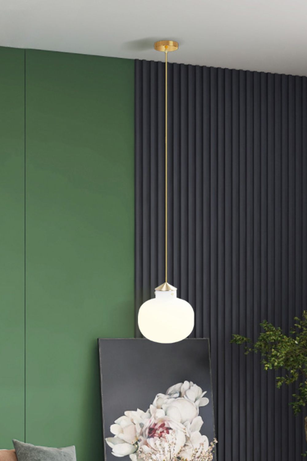 Raito Glass Globe Pendant Light - view 8 | vexalamps