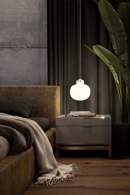 Raito Glass Globe Pendant Light - view 3 | vexalamps
