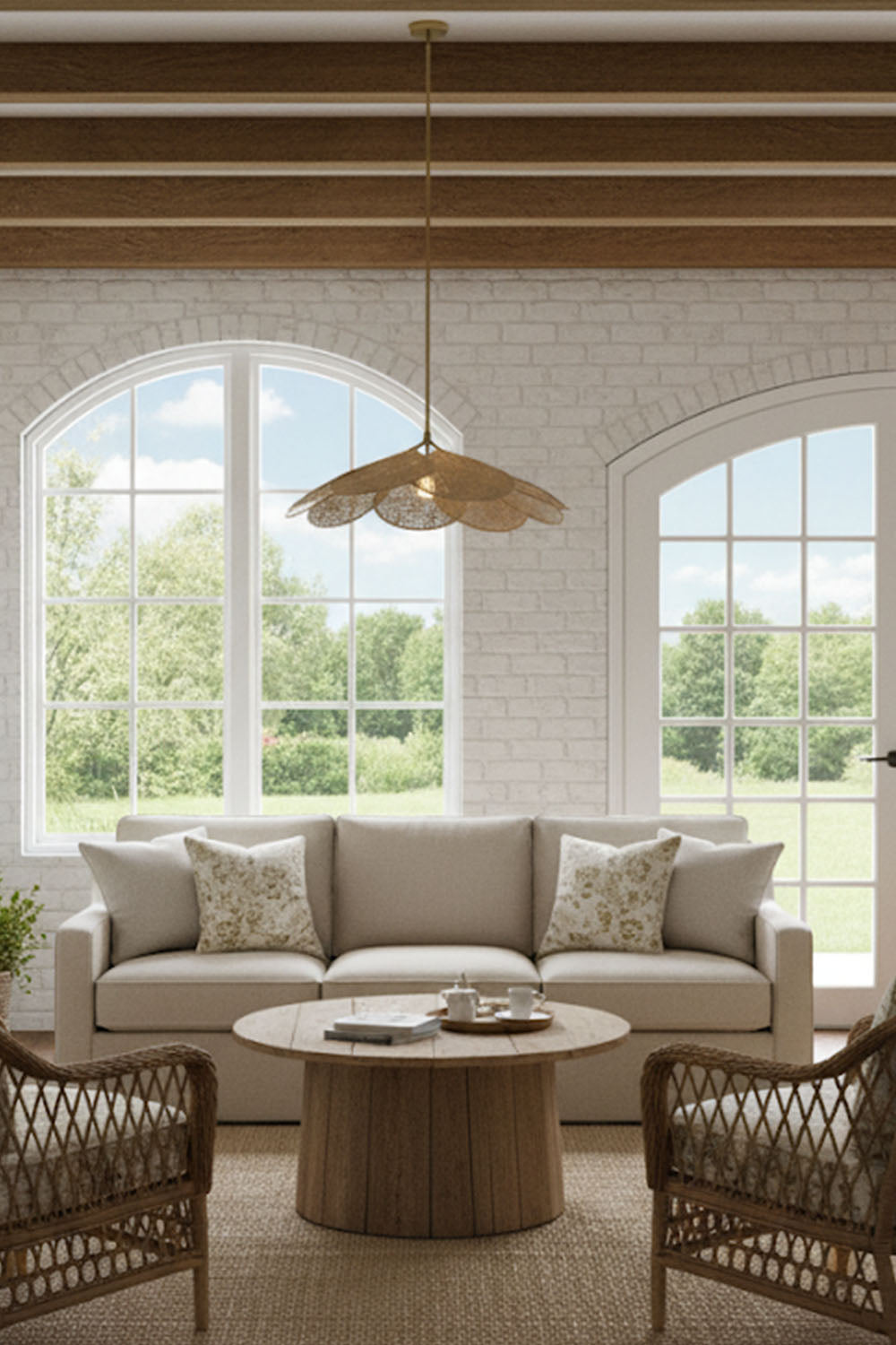 Rattan Pendant Lamp - view 10 | vexalamps