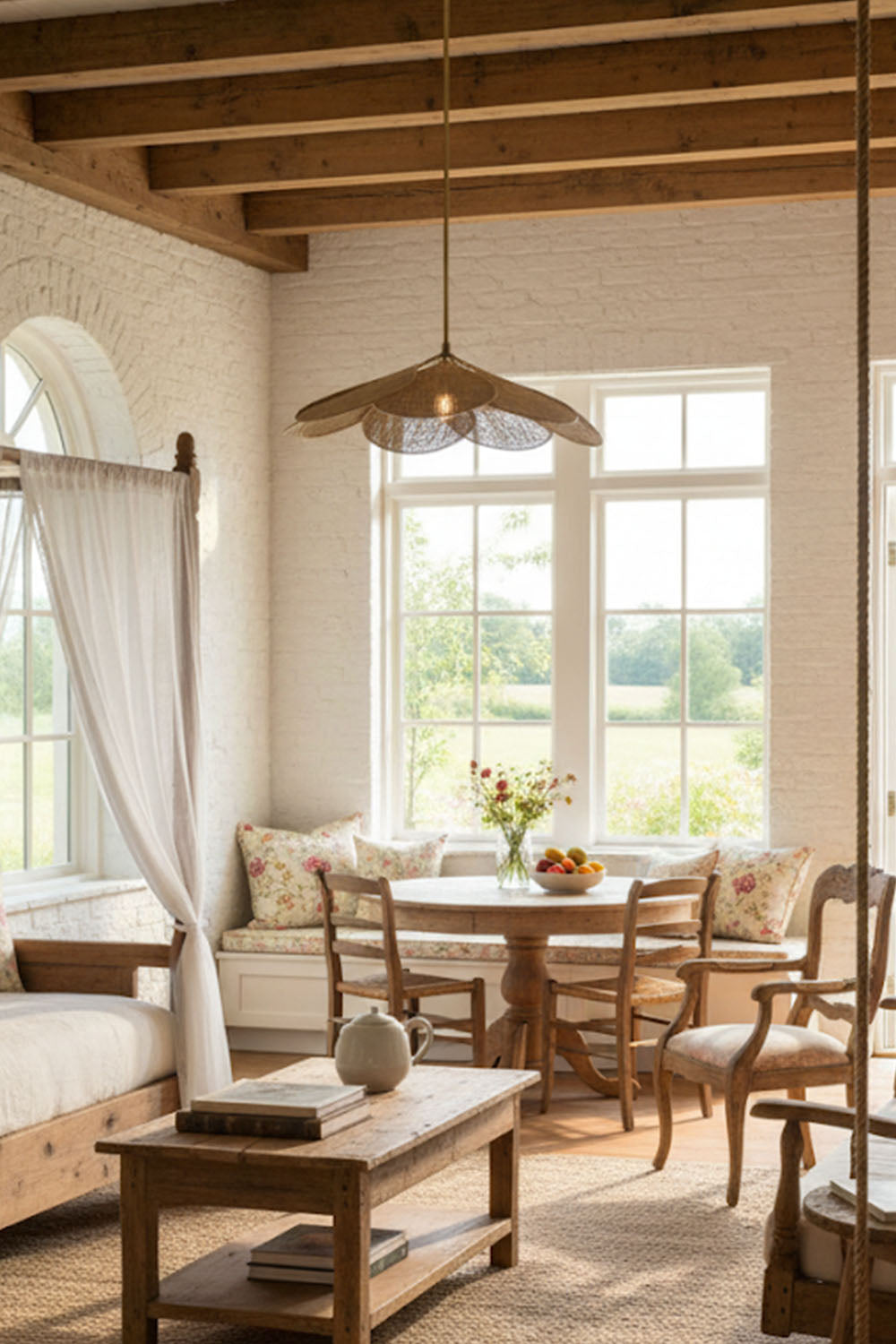 Rattan Pendant Lamp - view 4 | vexalamps