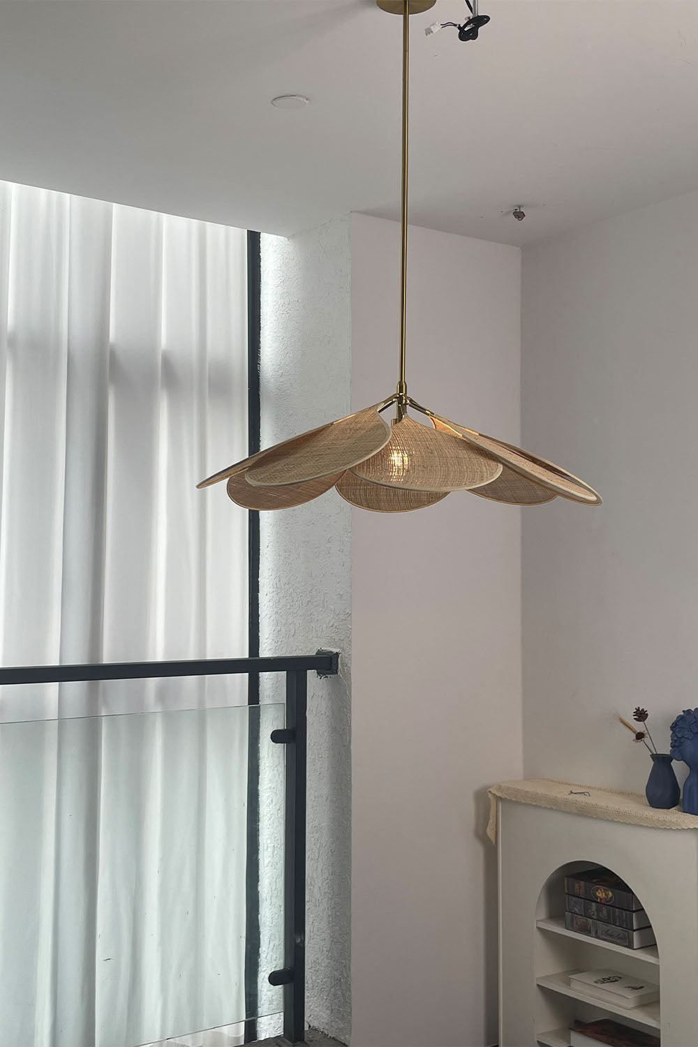 Rattan Pendant Lamp - view 5 | vexalamps