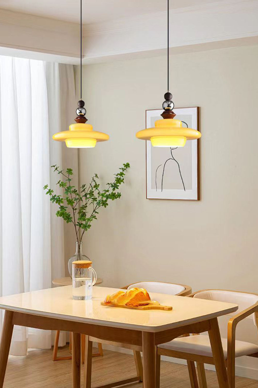 Retro UFO Glass Pendant Lamp - view 24 | vexalamps