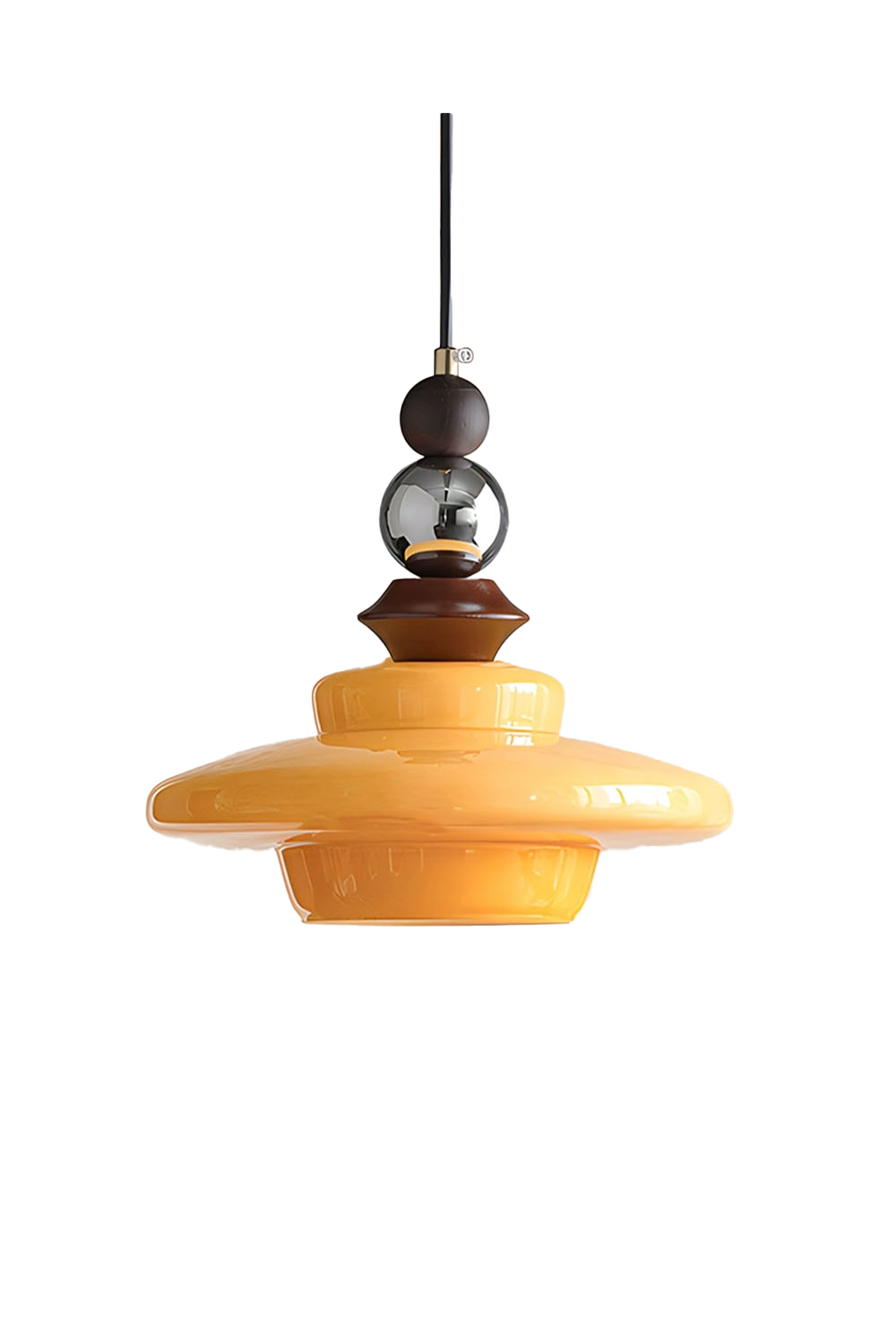 Retro UFO Glass Pendant Lamp - view 25 | vexalamps