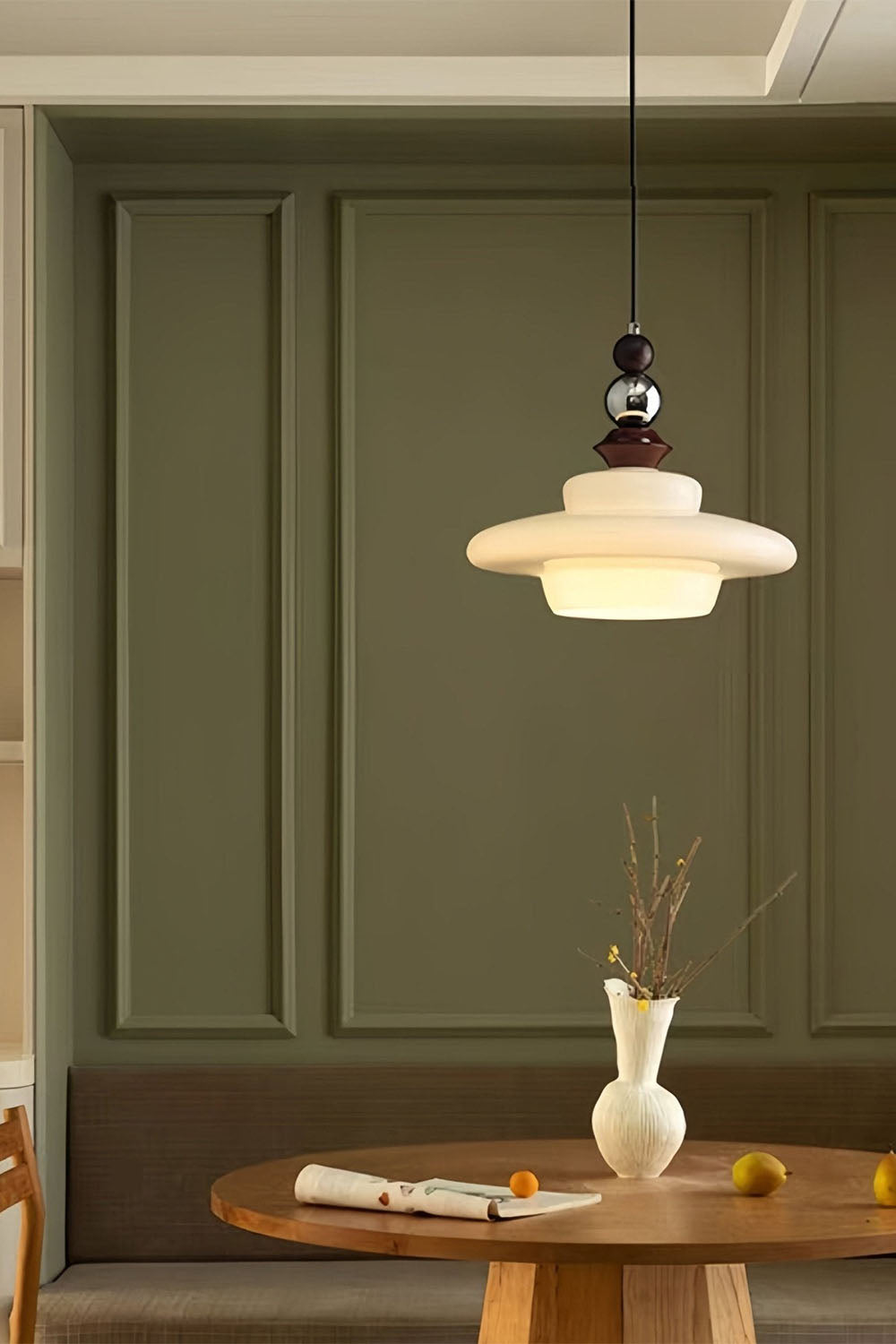 Retro UFO Glass Pendant Lamp - view 12 | vexalamps