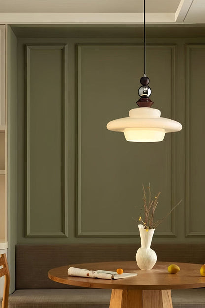 Retro UFO Glass Pendant Lamp - view 12 | vexalamps