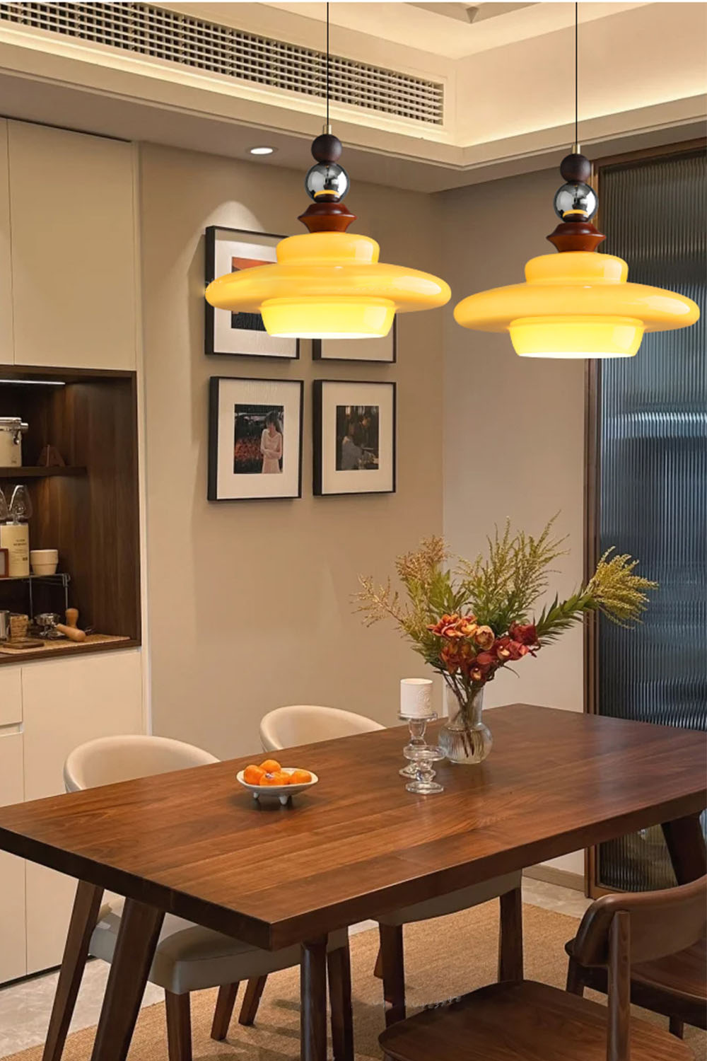 Retro UFO Glass Pendant Lamp - view 14 | vexalamps