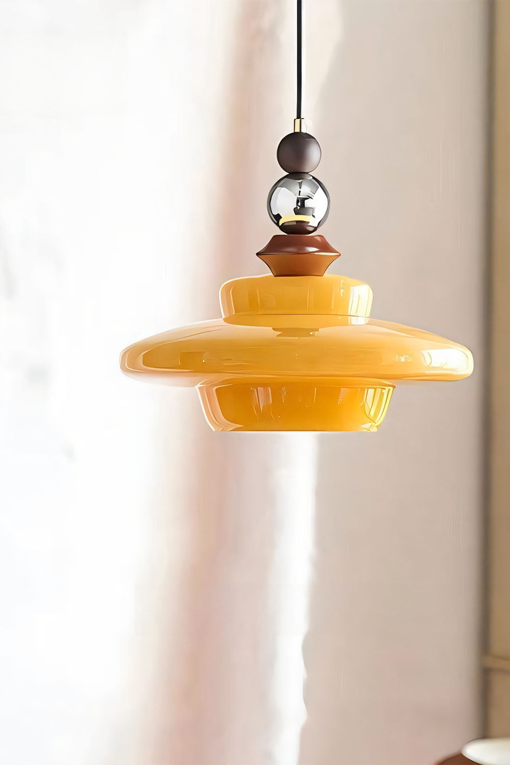 Retro UFO Glass Pendant Lamp - view 19 | vexalamps