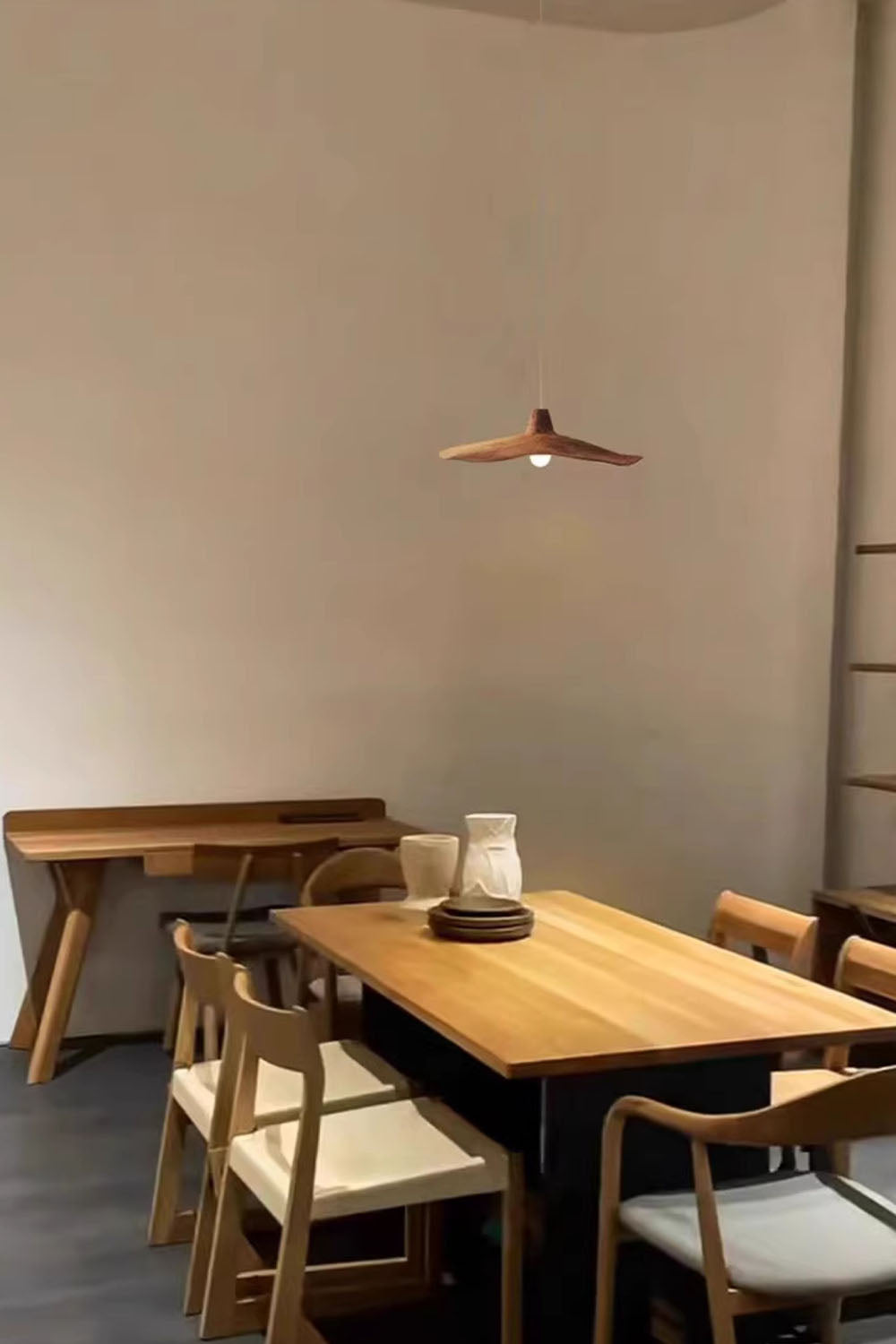 Retro Wabi-Sabi Lotus Leaf Pendant Light - view 10 | vexalamps