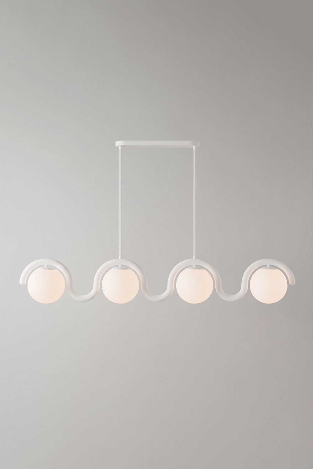 Rhythmic Flow Glass Pendant Lamp| Metal, Glass | Vibrant color version isolated on white | vexa lamps