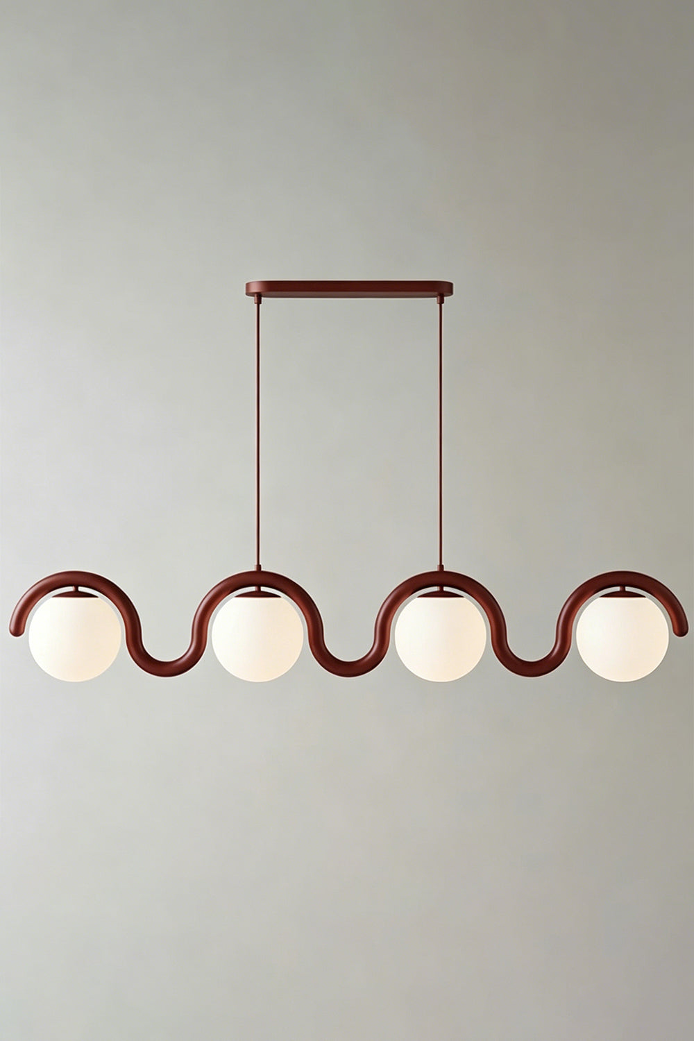 Rhythmic Flow Glass Pendant Lamp| Metal, Glass | Vibrant color version isolated on white | vexa lamps