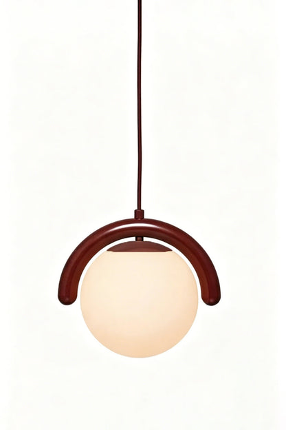 Rhythmic Flow Glass Pendant Lamp| Metal, Glass | Vibrant color version isolated on white | vexa lamps