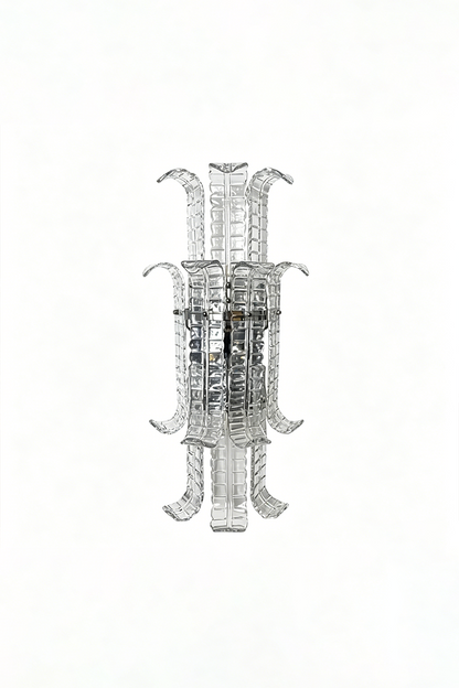 Ribbed Glass Ribbon Wall Light vexa lamps