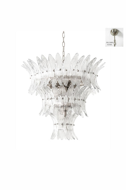 Ribbed Leaf Tier Chandelier Samu  Lamp