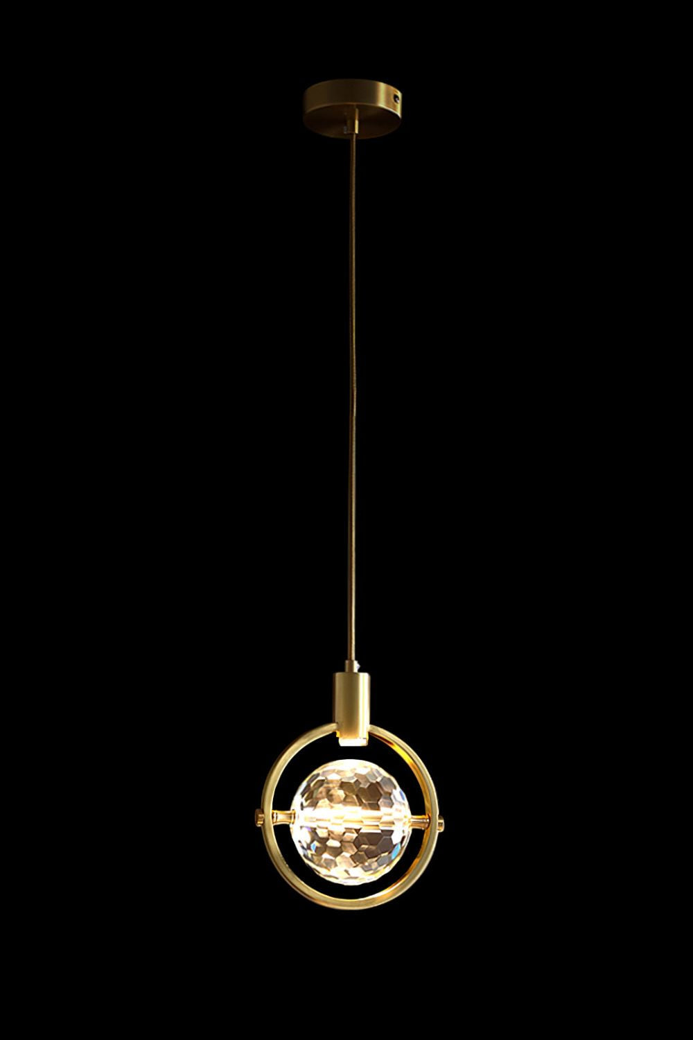 Ring Crystal Pendant Light - vexalamps