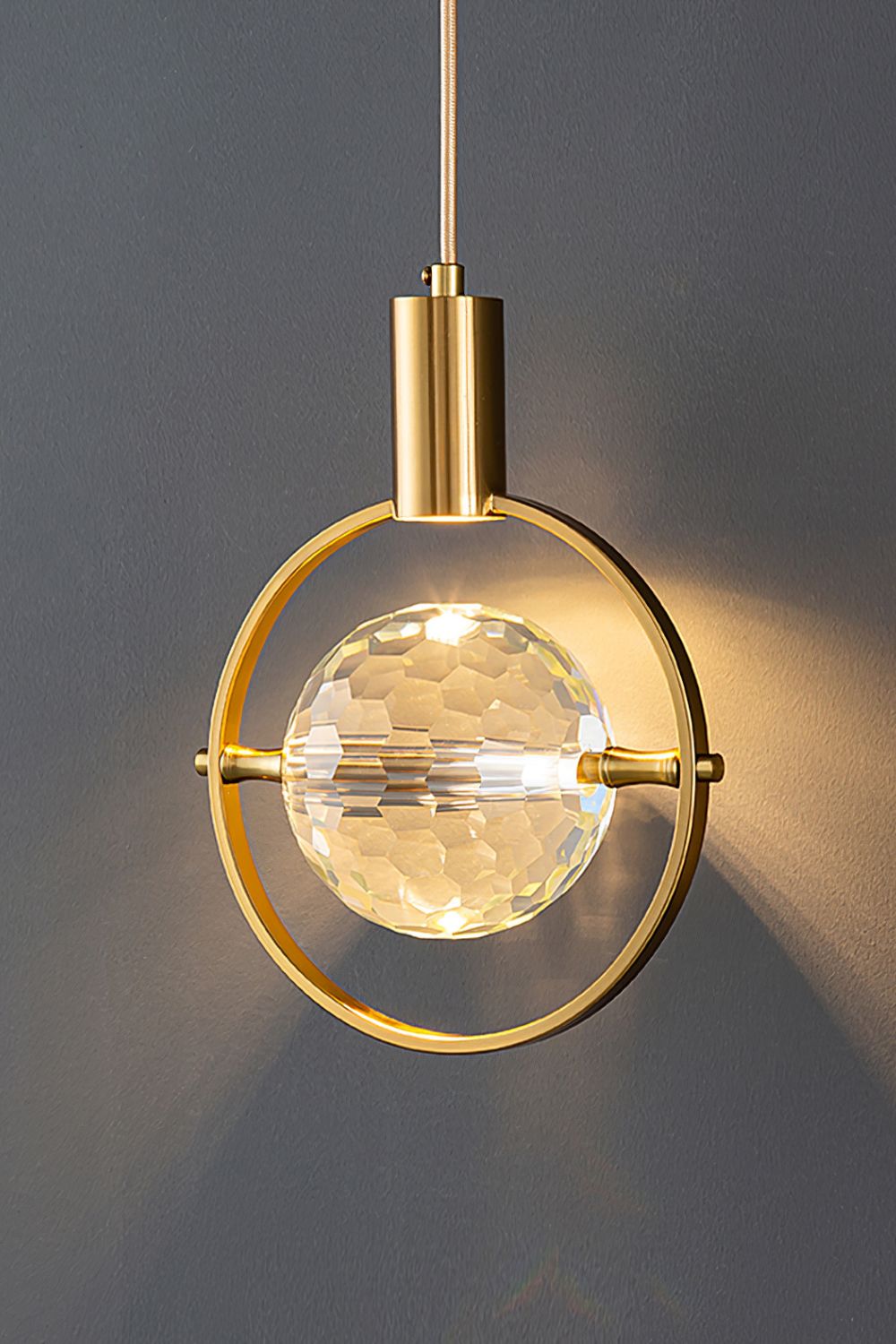 Ring Crystal Pendant Light - vexalamps