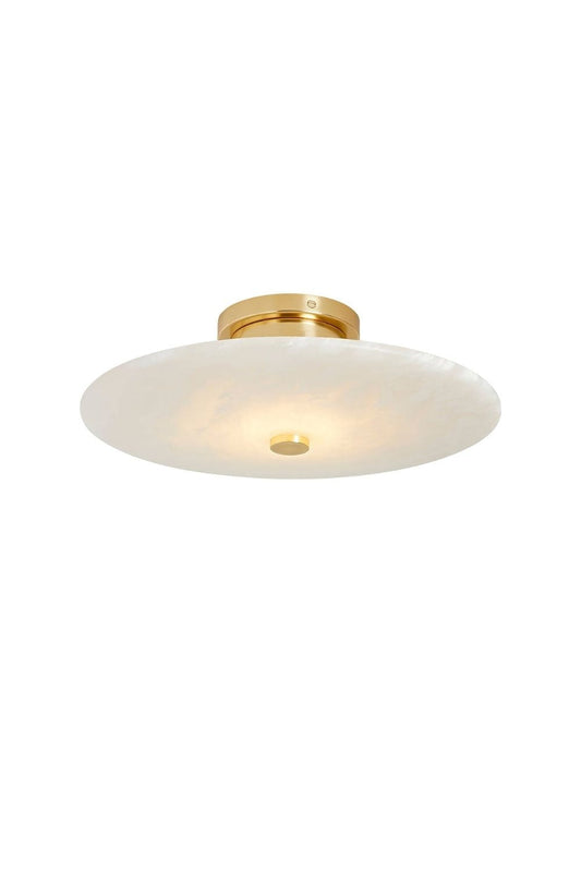 Round Ankeny Alabaster Ceiling Lamp | vexalamps