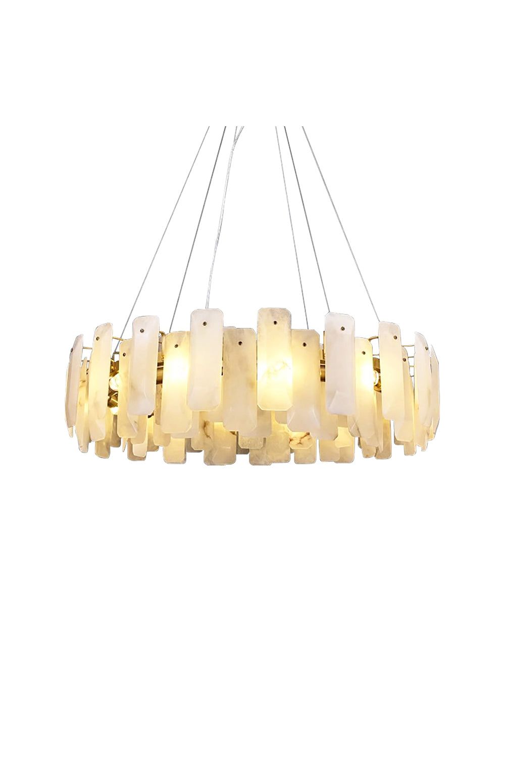 Round Noah Alabaster Chandelier | vexalamps