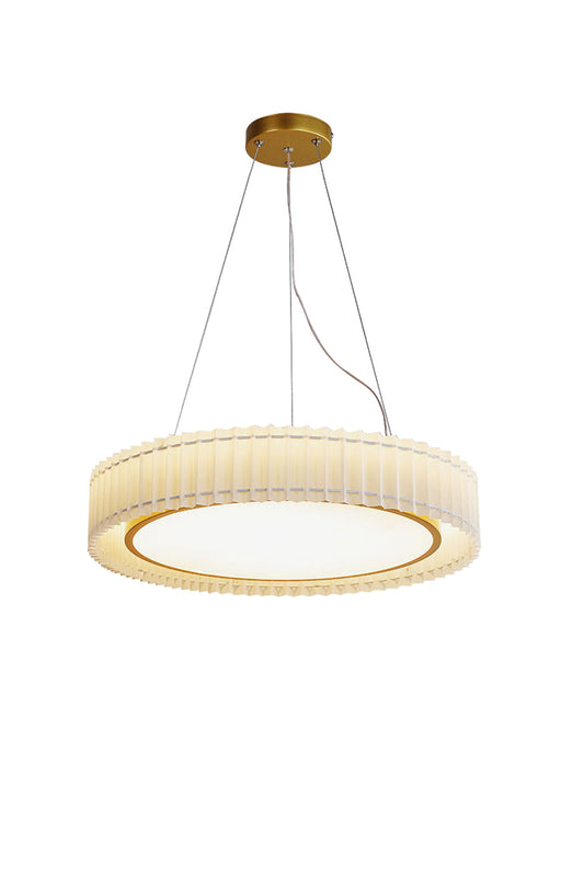Round Pleated Pendant Lamp - vexalamps