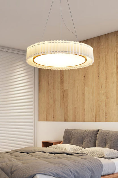 Round Pleated Pendant Lamp - vexalamps