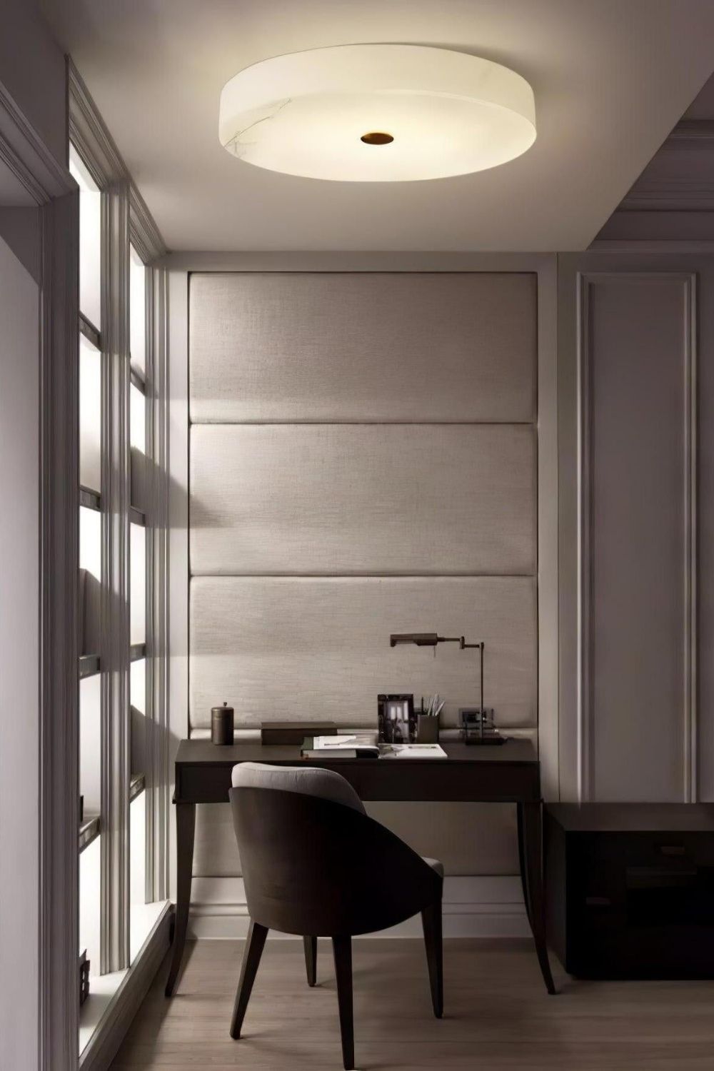 Round Sophie Alabaster Ceiling Lamp - view 10 | vexalamps