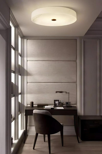 Round Sophie Alabaster Ceiling Lamp - view 10 | vexalamps
