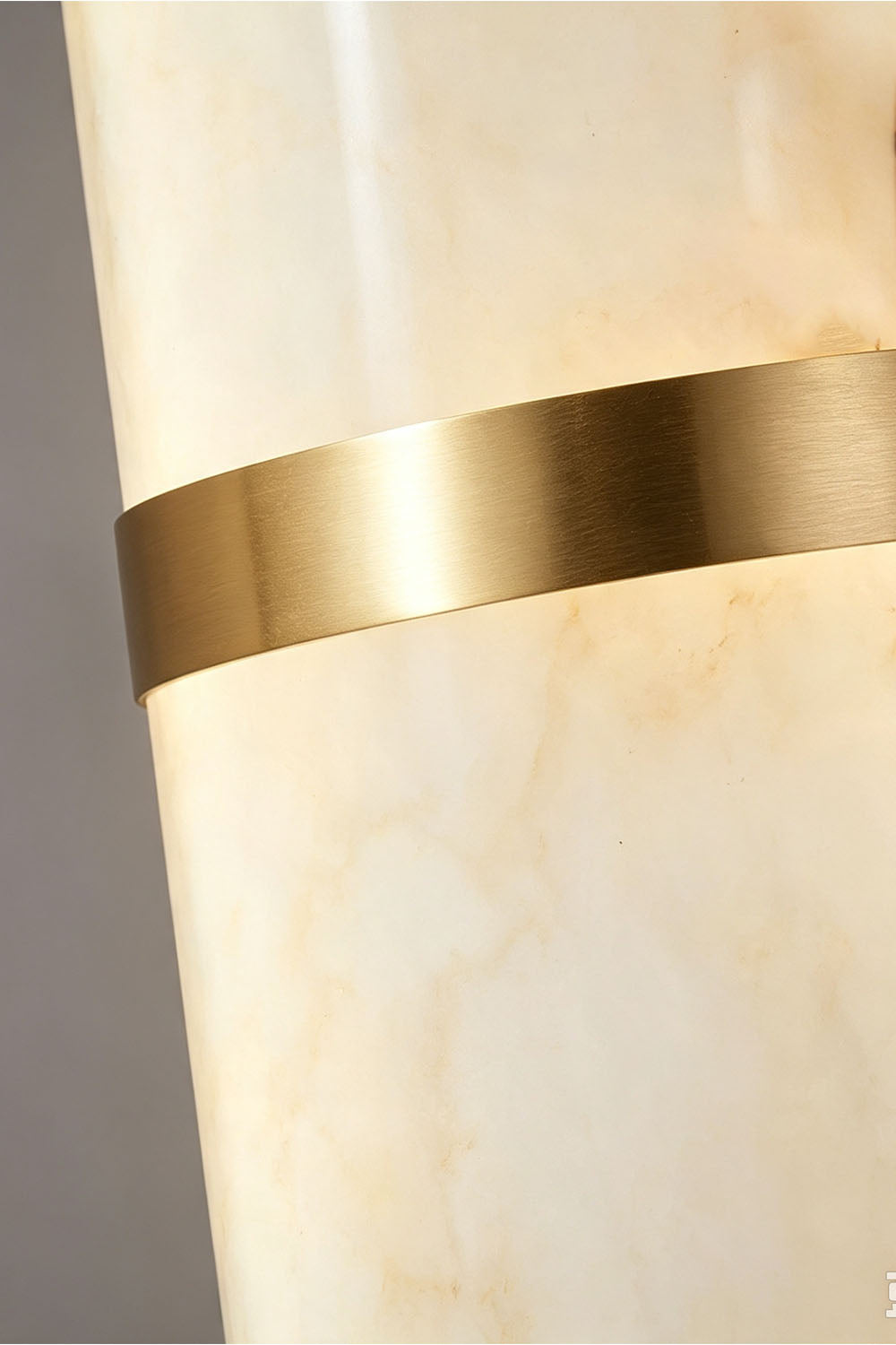 Sabine Capsule Alabaster Wall Sconce - view 8 | vexalamps